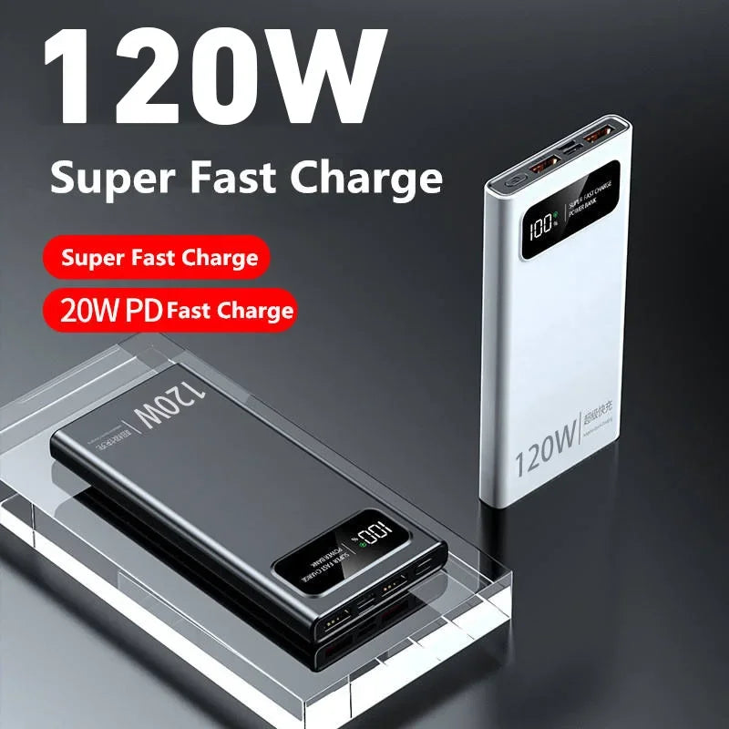 Xiaomi 120W Power Bank 200000mAh Super Fast Charging Ultralarge Capacity For Mobile Power External Battery For Iphone Vivo 2024