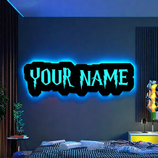 Personalized Custom Name/Text LED Wall Lamp Custom Number/Game Tag/ID Neon Sign Light for Home Gaming Room Bedroom Decoration