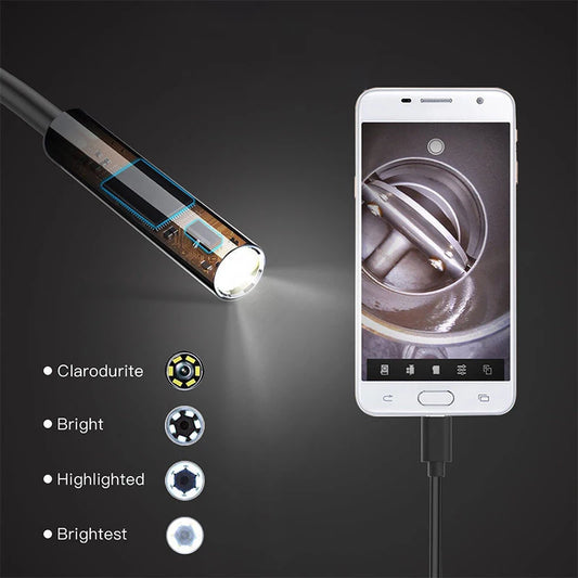 Wire Mini Endoscope Camera 5.5mm Lens for Android Waterproof Led Lighting Inspection Camera