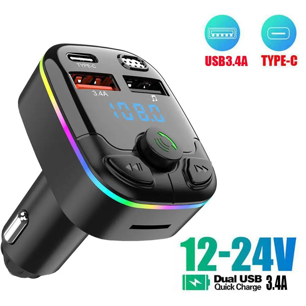 Quility Bluetooth 5.0 Car FM Transmitter