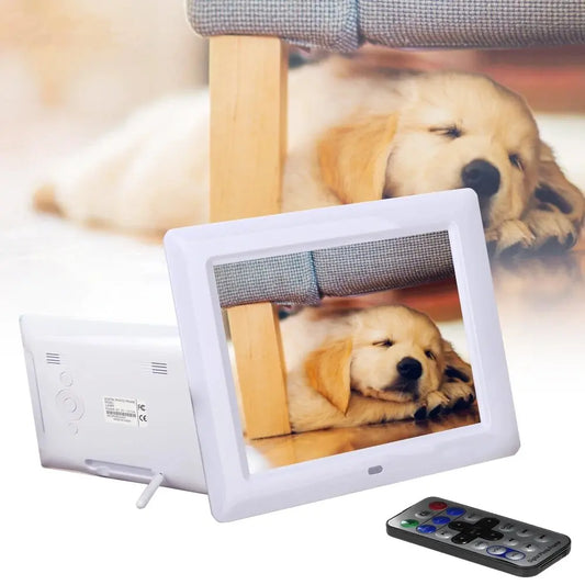 8'' HD TFT-LCD Digital Photo Frame Clock Photo MP3 MP4 Movie Player,Digital picture frame with Remote Desktop For Christmas Gift