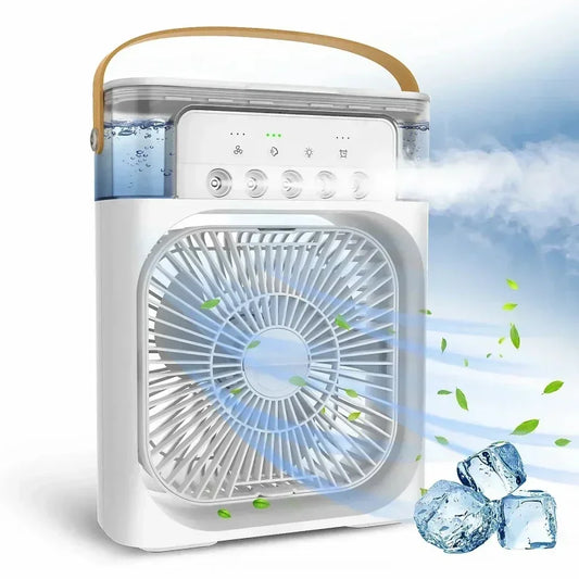 Top seller Portable 3 In 1 Fan AIr Conditioner Household Small Air Cooler LED Night Lights Humidifier Air Adjustment Home Fans